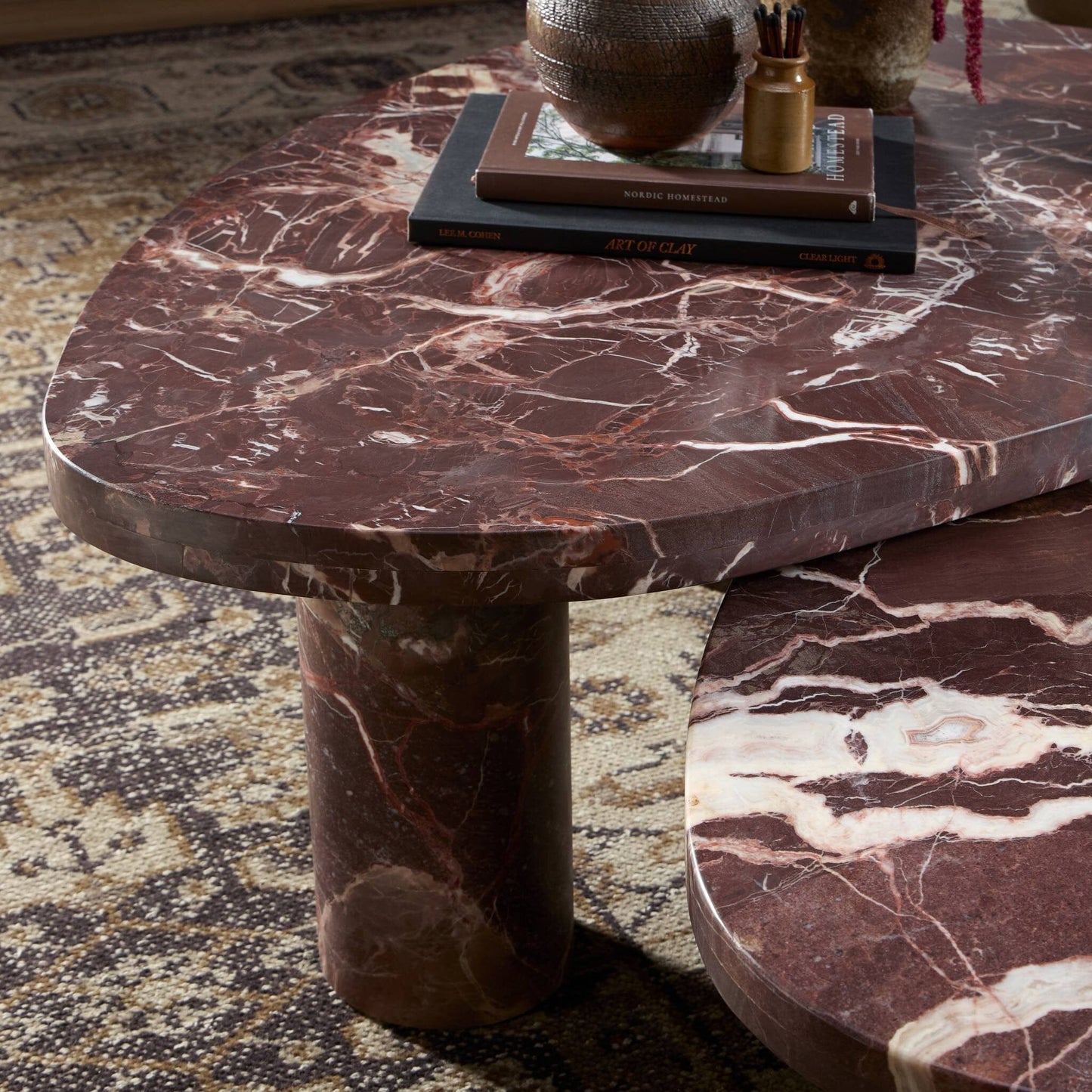 Four Hands - Rockwell - Zion Coffee Table-Big Table-Merlot - 239699-001 view 13