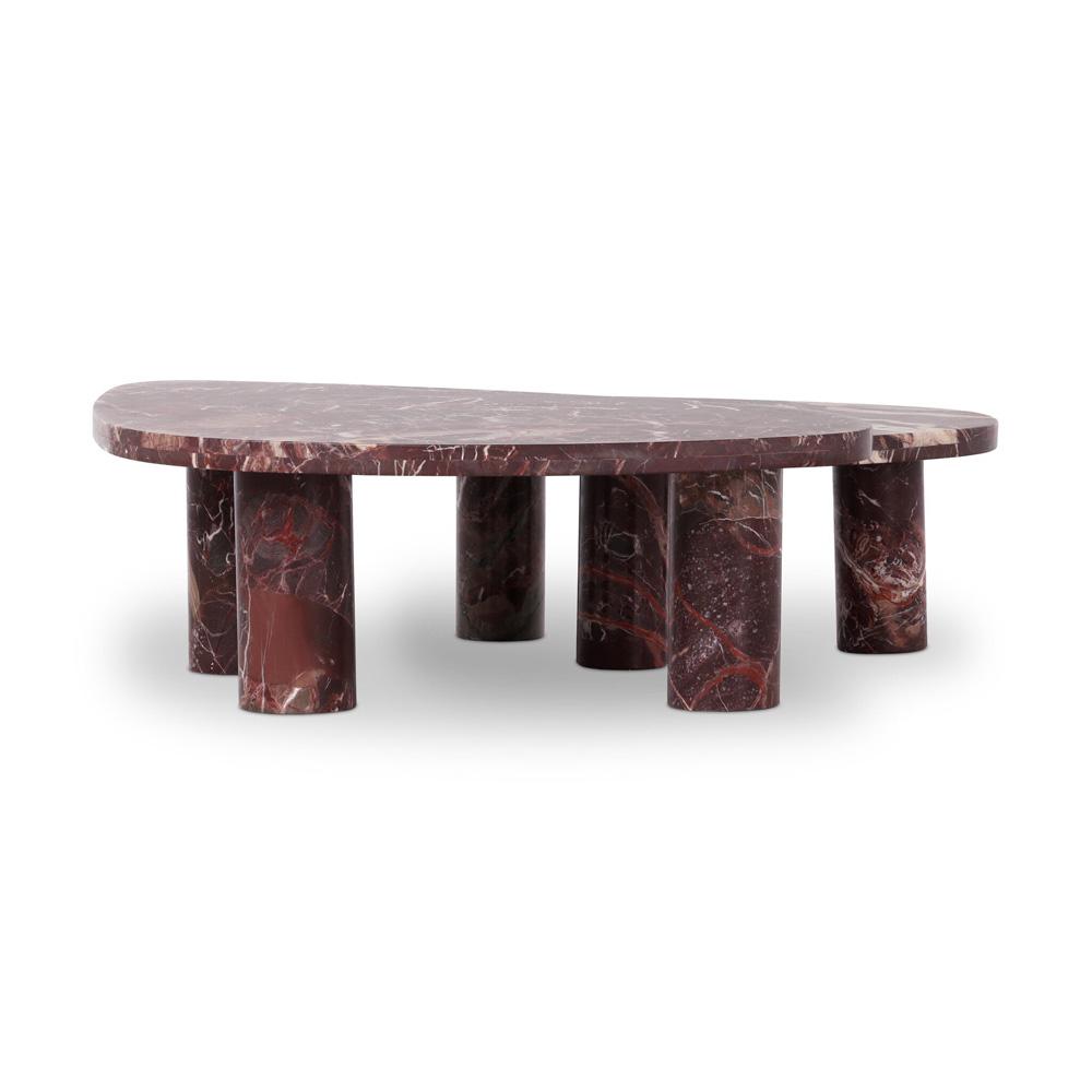 Four Hands - Rockwell - Zion Coffee Table Set-Merlot Marble - 238223-001 veiw 9