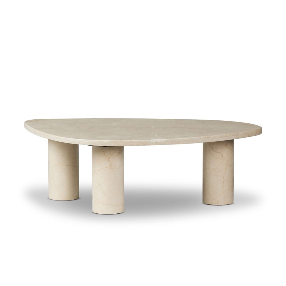 Four Hands - Rockwell - Zion Nesting Coffee Table - Cream Marble - 239699-003 veiw 2