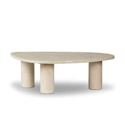 Four Hands - Rockwell - Zion Nesting Coffee Table - Cream Marble - 239699-003 veiw 2