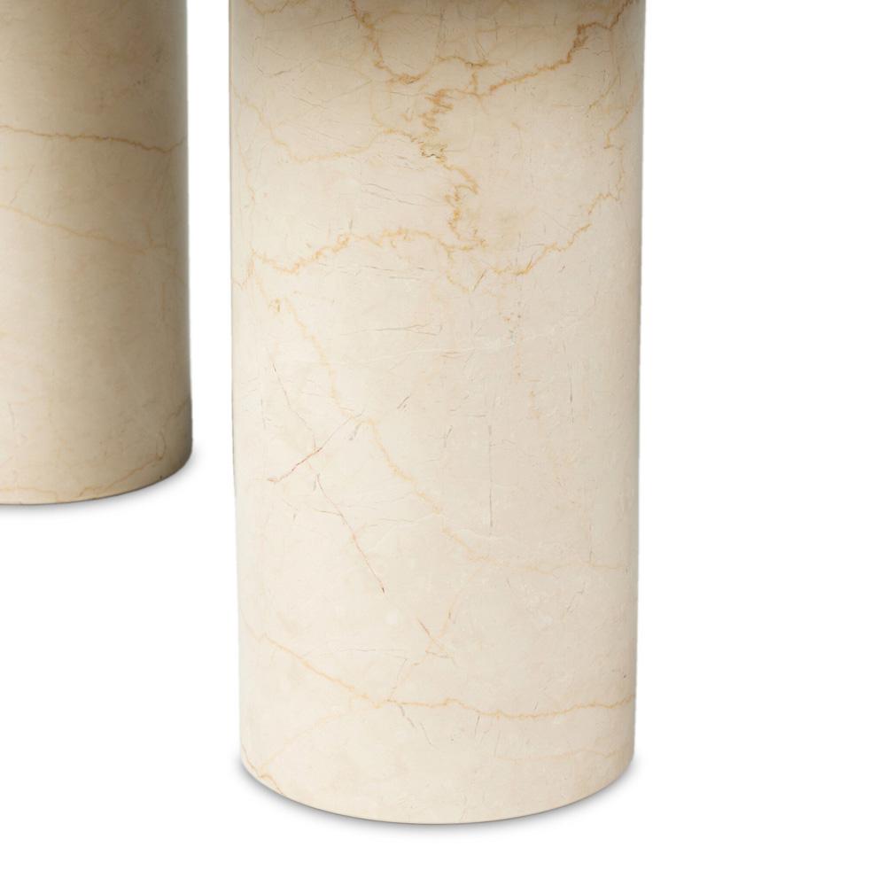 Four Hands - Rockwell - Zion Nesting Coffee Table - Cream Marble - 239699-003 veiw 6