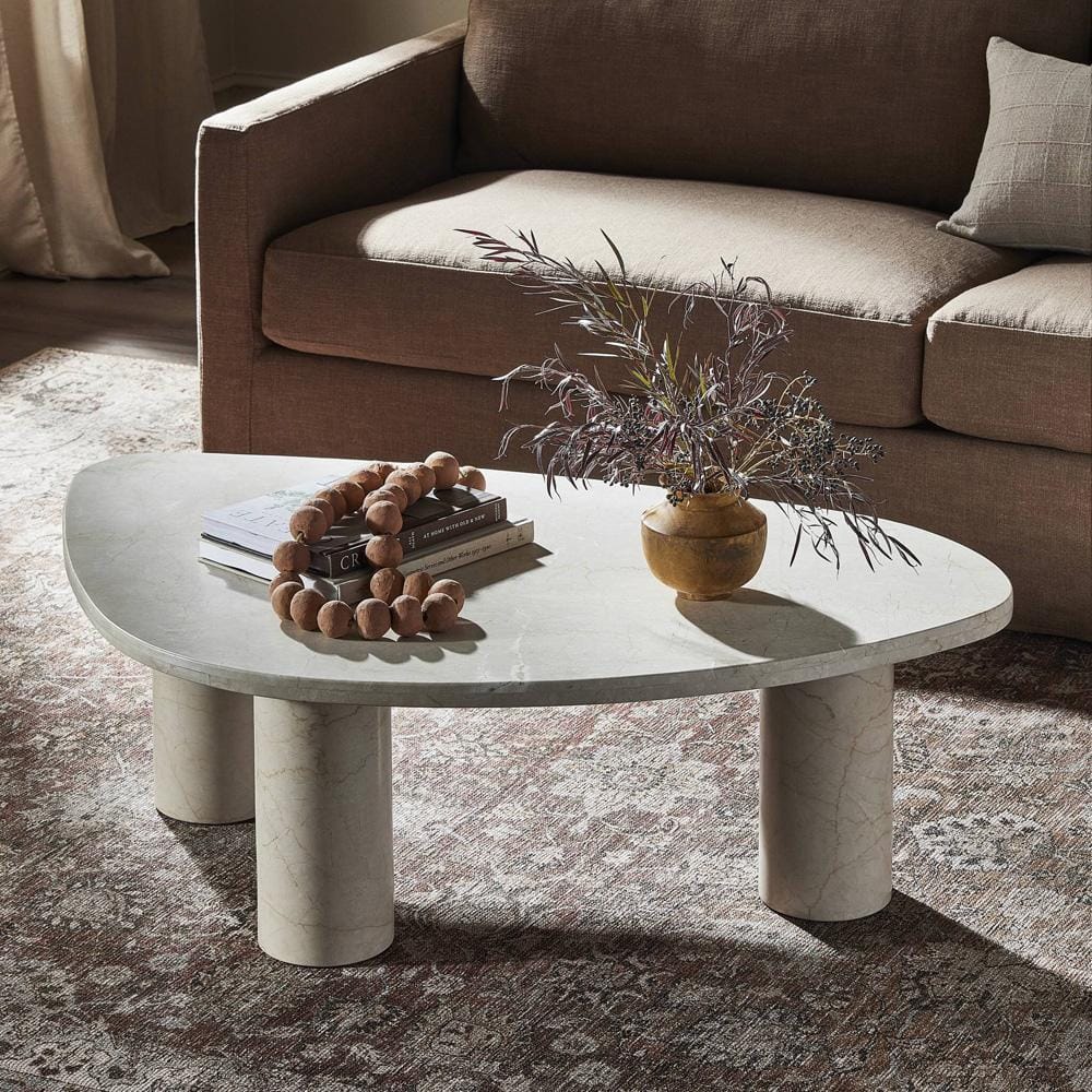 Four Hands - Rockwell - Zion Nesting Coffee Table - Cream Marble - 239699-003 veiw 11