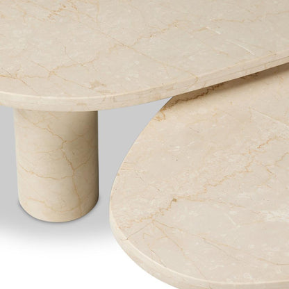 Four Hands - Rockwell - Zion Nesting Coffee Table Set - Cream Marble - 238223-003 veiw 5