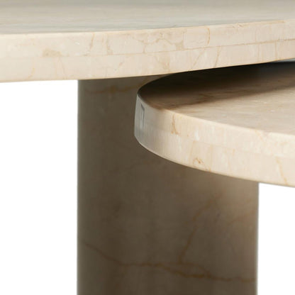 Four Hands - Rockwell - Zion Nesting Coffee Table Set - Cream Marble - 238223-003 veiw 9