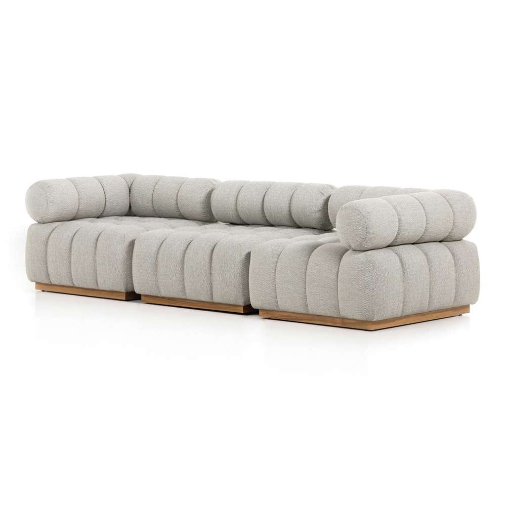 Four Hands - Roma Outdoor 3-Piece Sectional - Faye Ash - 230025-001 veiw 1