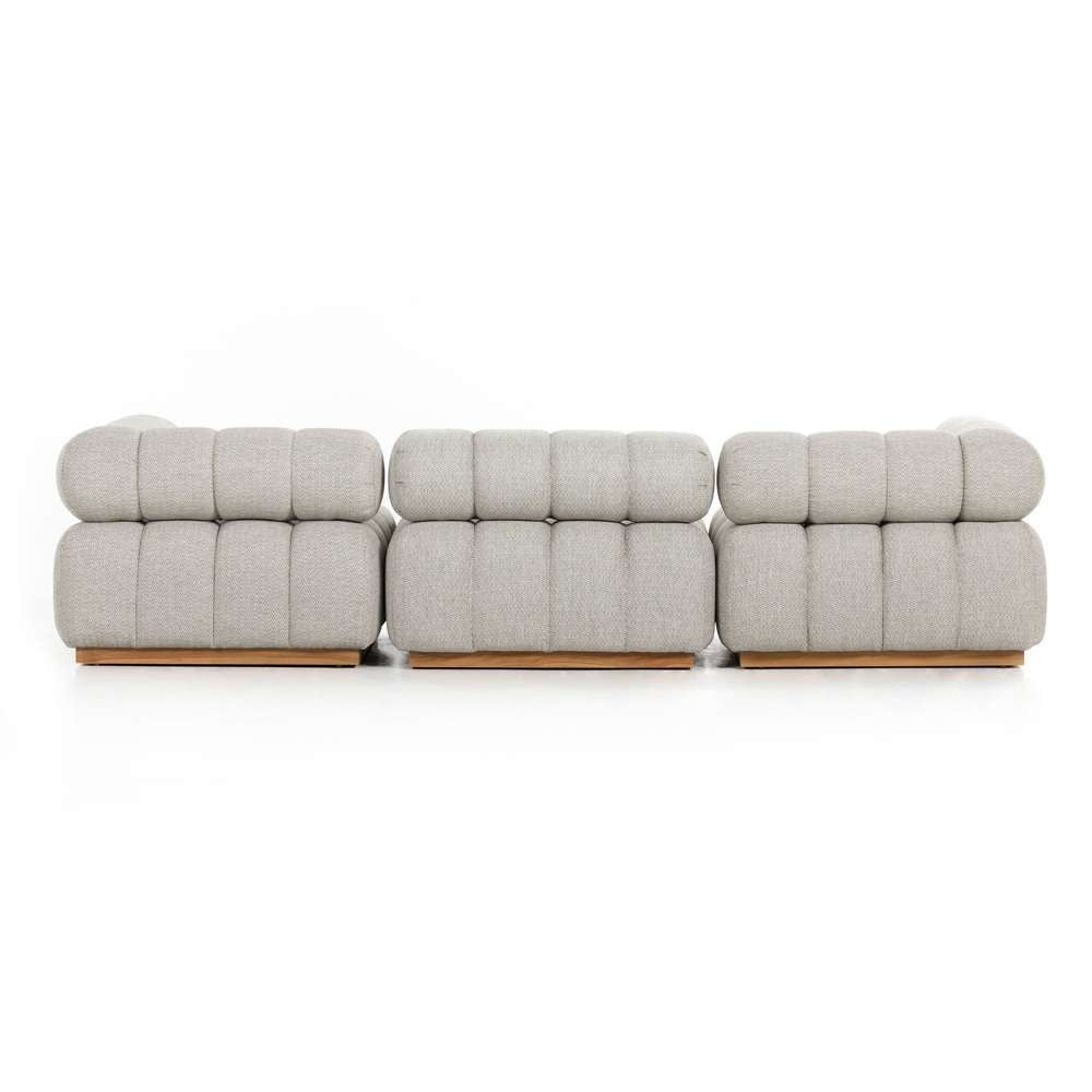 Four Hands - Roma Outdoor 3-Piece Sectional - Faye Ash - 230025-001 veiw 3