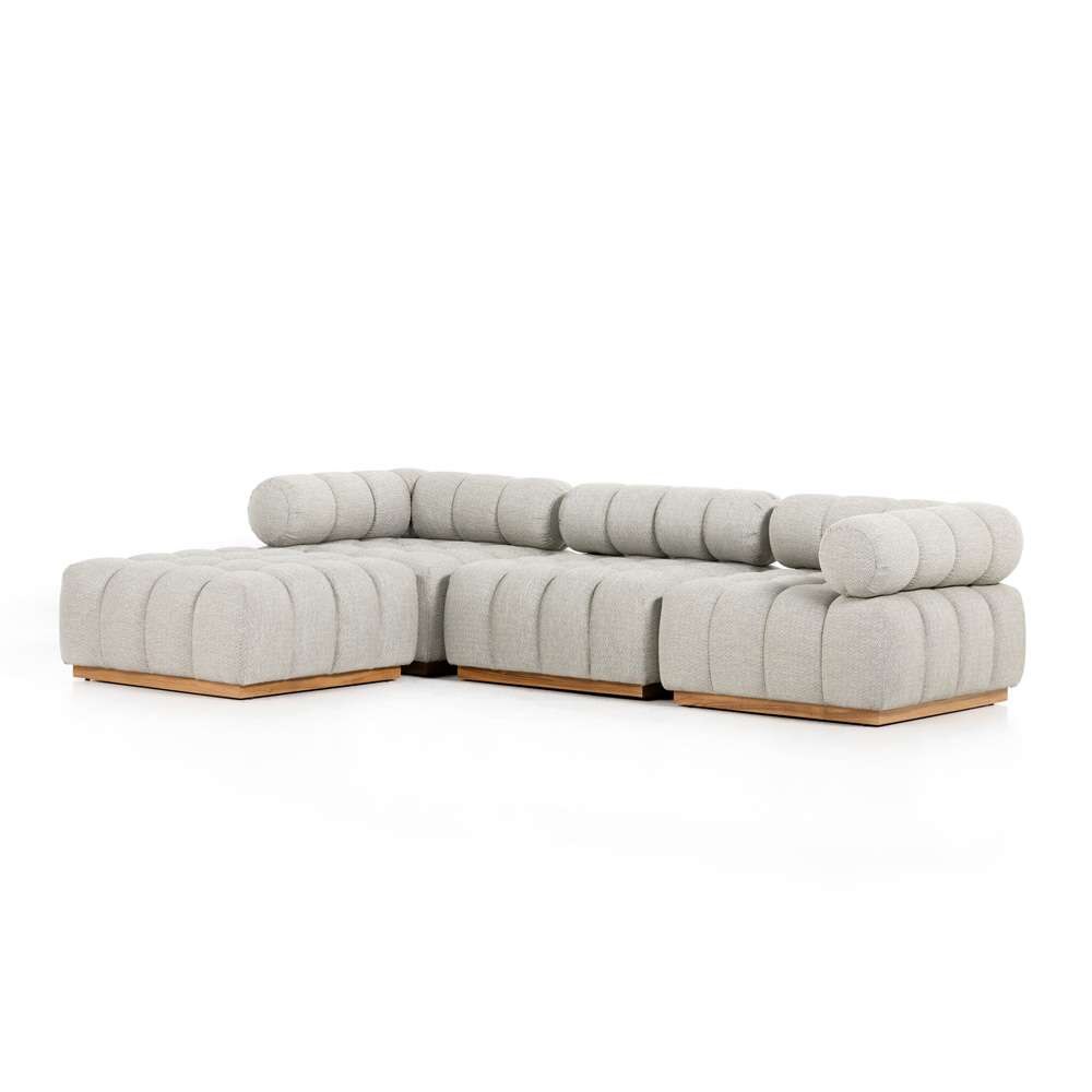 Four Hands - Roma Outdoor 3-Piece Sectional W/ Left Chaise - Faye Ash - 230026-001 veiw 1