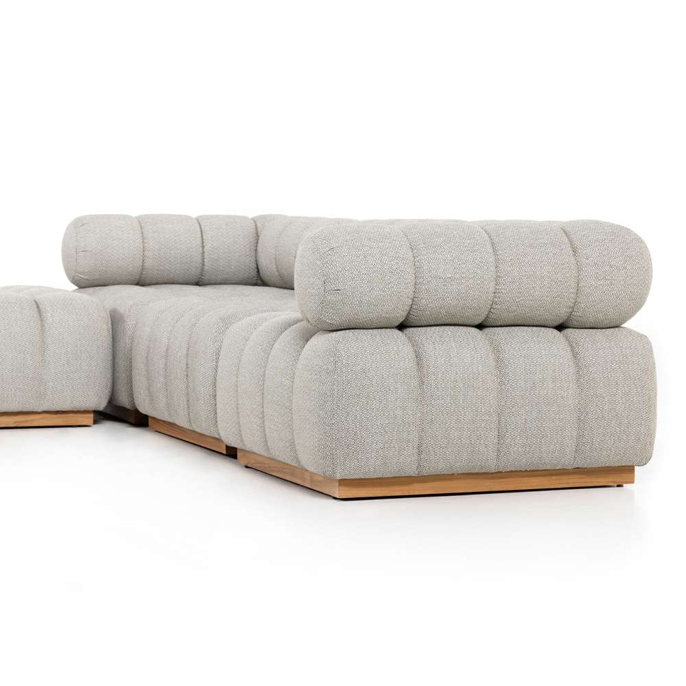 Four Hands - Roma Outdoor 3-Piece Sectional W/ Left Chaise - Faye Ash - 230026-001 veiw 7