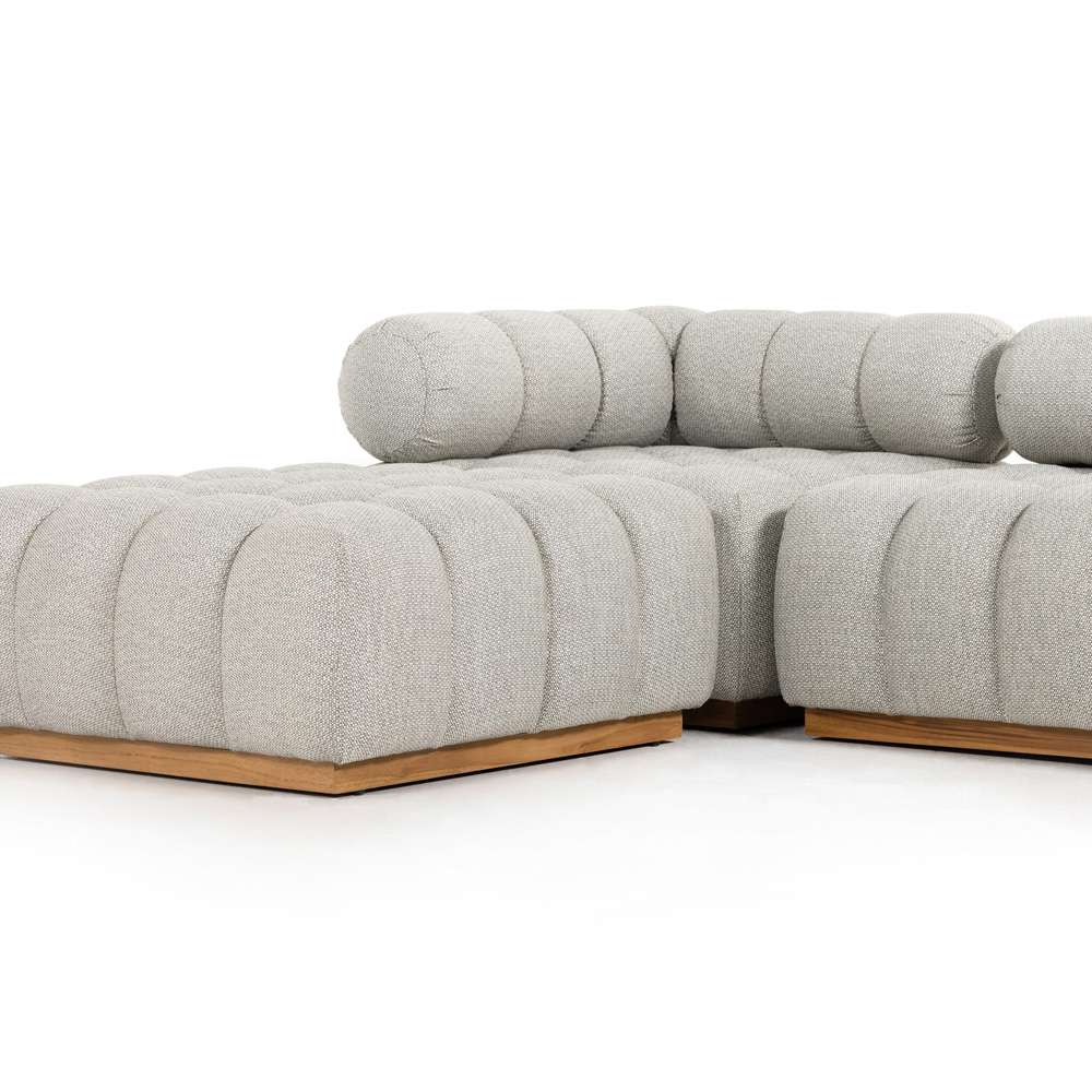Four Hands - Roma Outdoor 3-Piece Sectional W/ Left Chaise - Faye Ash - 230026-001 veiw 12