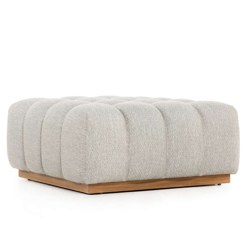 Four Hands - Roma Outdoor Ottoman Piece - Faye Ash - 227537-001 veiw 2