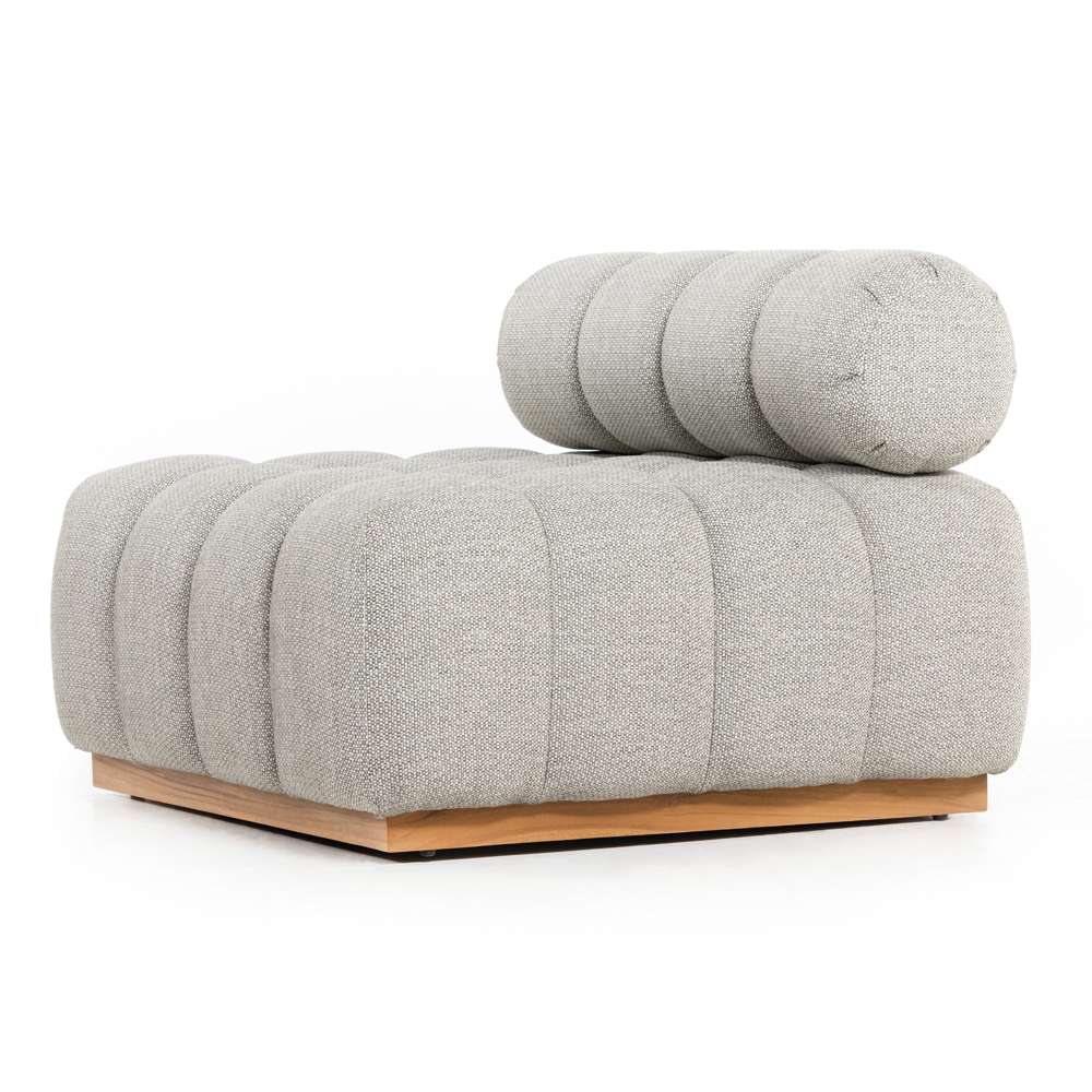 Four Hands - Roma Outdoor Sectional - Armless Pc - Ash - 226935-001 veiw 3