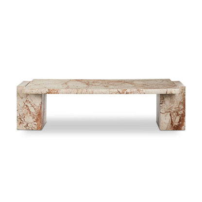 Four Hands - Romano Coffee Table - Desert Taupe Marble - 237772-001 view 1