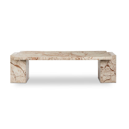 Four Hands - Romano Coffee Table - Desert Taupe Marble - 237772-001 view 6