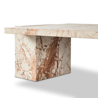 Four Hands - Romano Coffee Table - Desert Taupe Marble - 237772-001 view 9