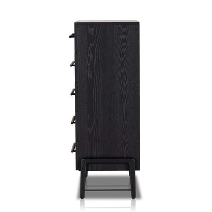 Four Hands - Rosedale 6 Drawer Tall Dresser - Ebony Oak Veneer - 108708-003 veiw 7