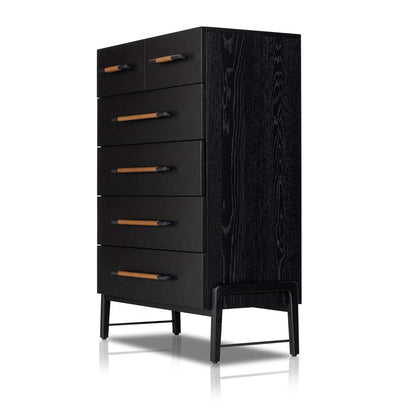 Four Hands - Rosedale 6 Drawer Tall Dresser - Ebony Oak Veneer - 108708-003 veiw 8