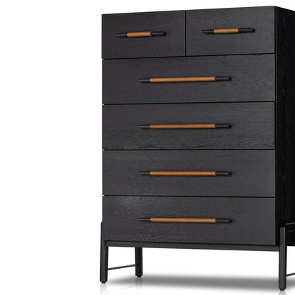 Four Hands - Rosedale 6 Drawer Tall Dresser - Ebony Oak Veneer - 108708-003 veiw 12