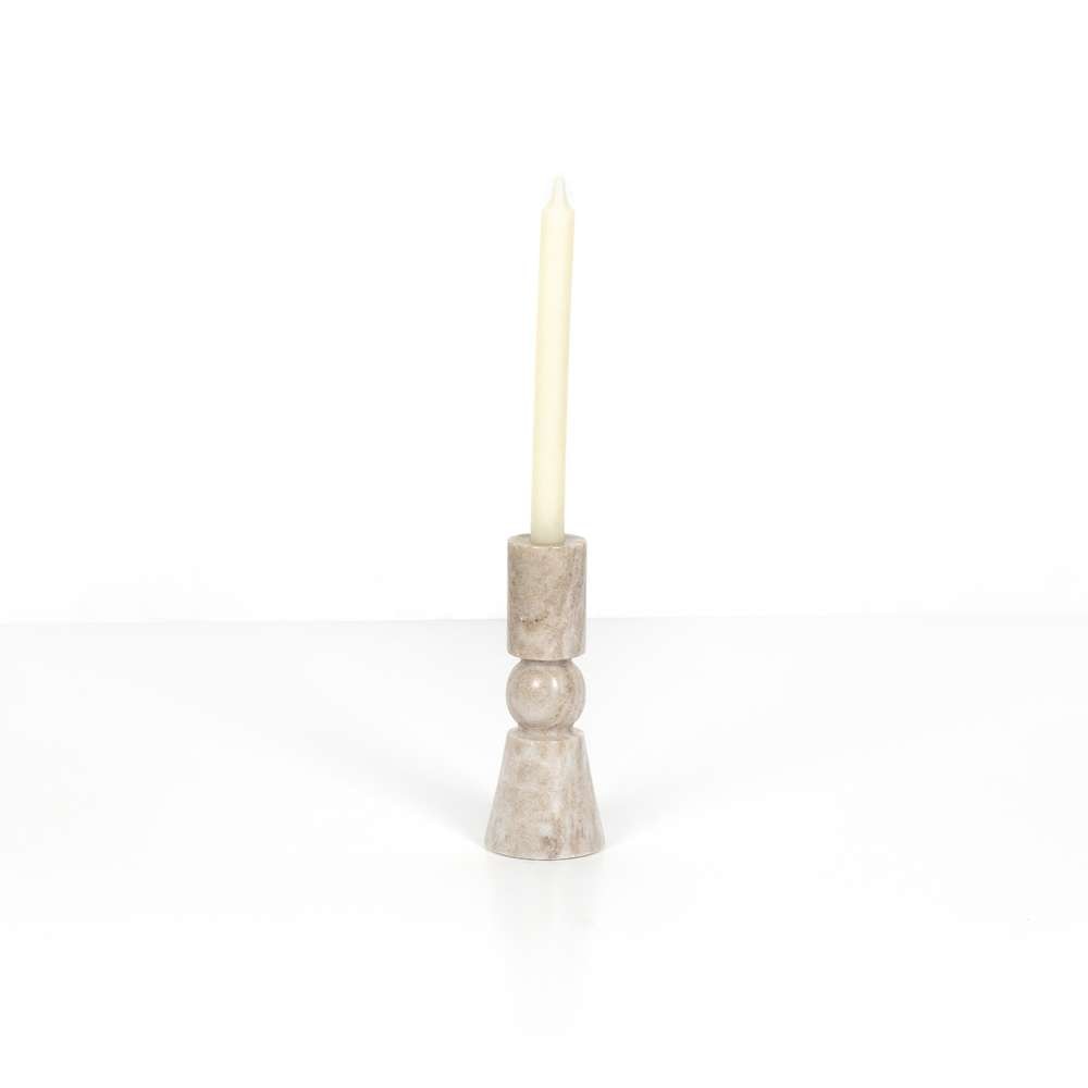 Four Hands - Rosette Taper Candlesticks,set 2 - Taupe - 229702-006 veiw 4