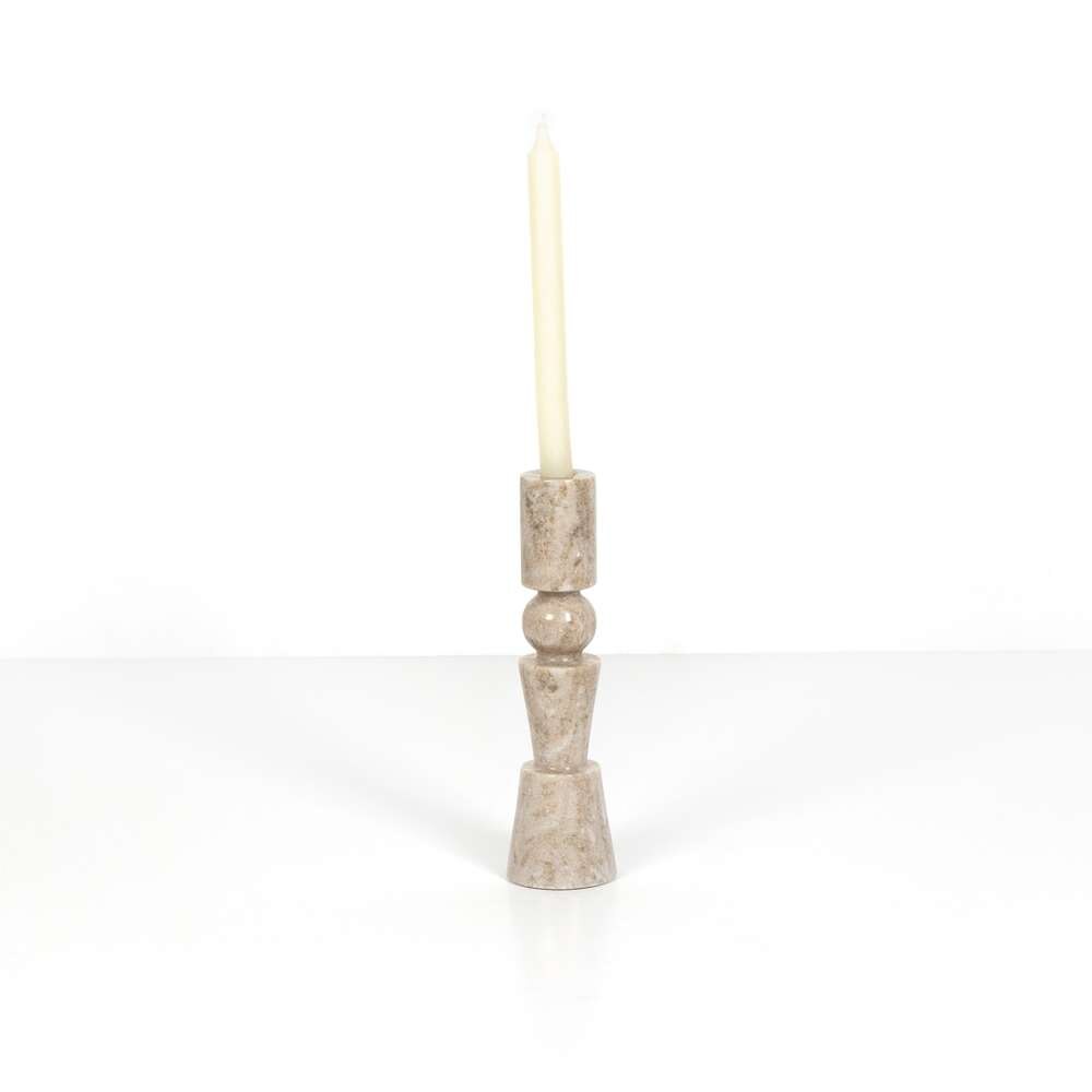 Four Hands - Rosette Taper Candlesticks,set 2 - Taupe - 229702-006 veiw 5