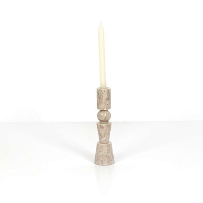 Four Hands - Rosette Taper Candlesticks,set 2 - Taupe - 229702-006 veiw 5