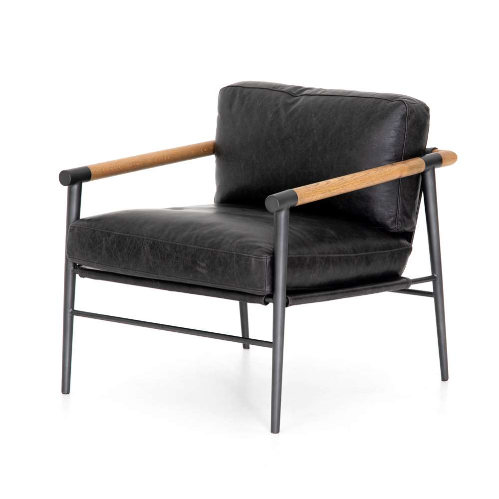 Four Hands - Rowen Chair - Sonoma Black - 105778-006 veiw 1