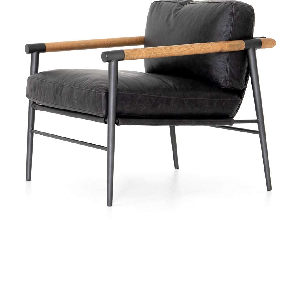 Four Hands - Rowen Chair - Sonoma Black - 105778-006 veiw 3