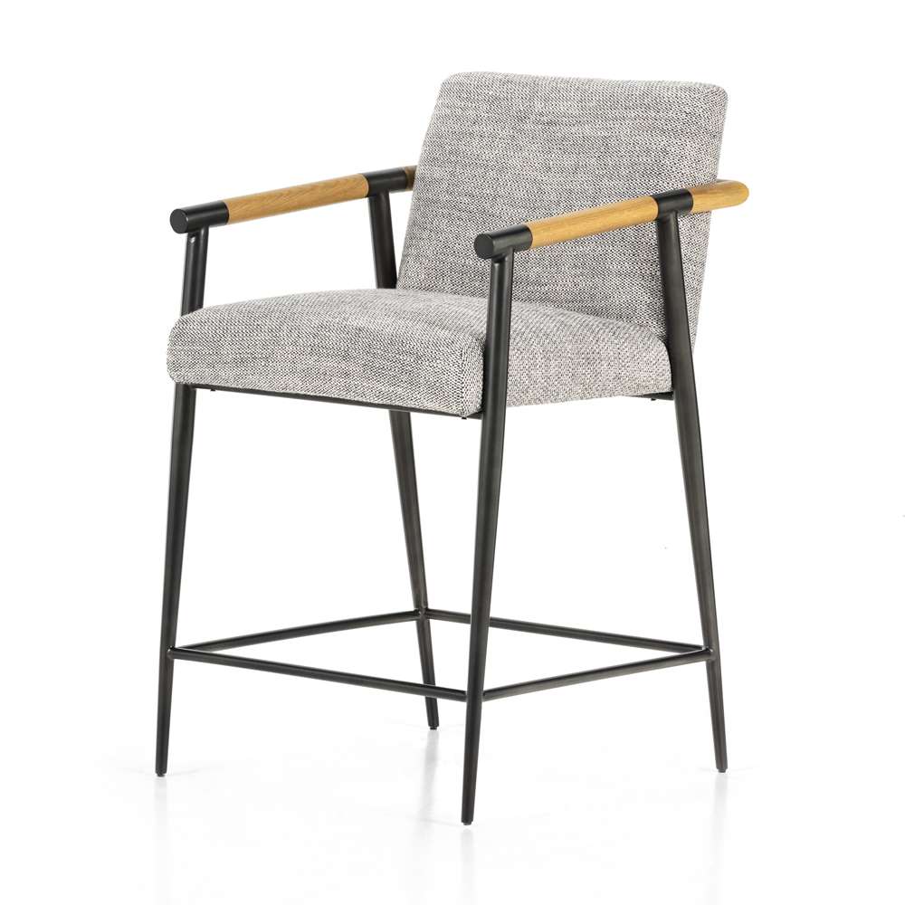 Four Hands - Rowen Stool - Thames Raven - Counter - 226230-004 veiw 1