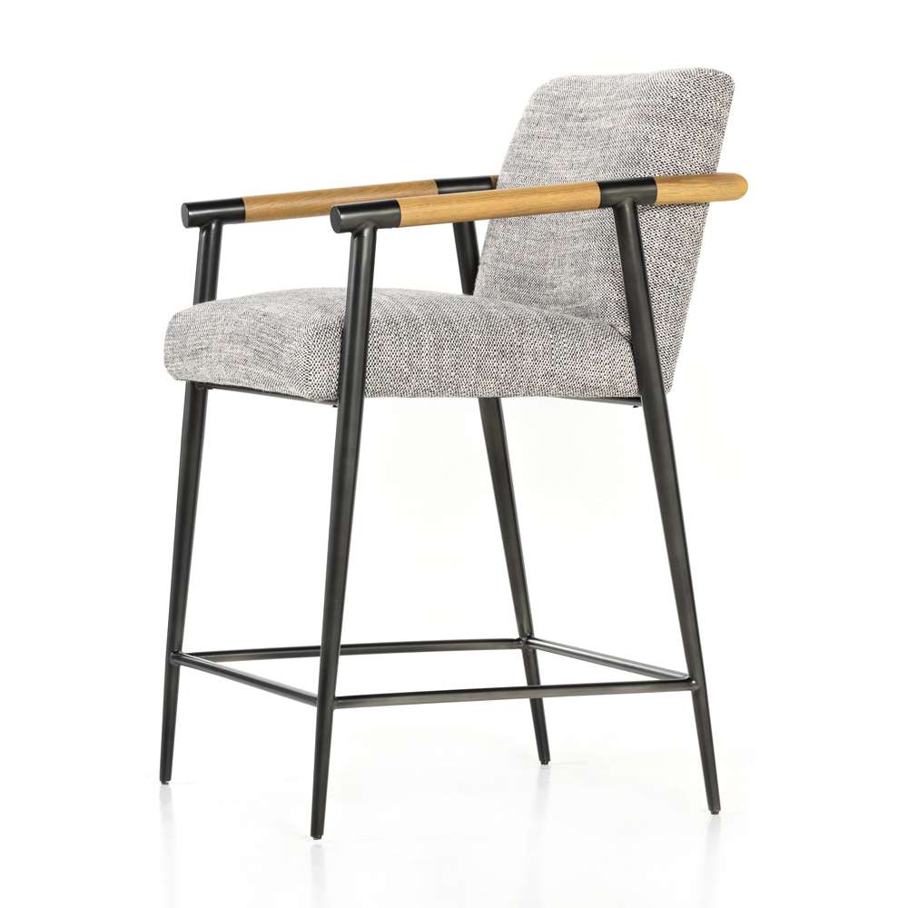 Four Hands - Rowen Stool - Thames Raven - Counter - 226230-004 veiw 3