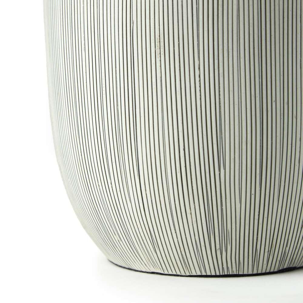 Four Hands - Ryker - Ombak Table Lamp - Black & White Grid Ceramic - 229308-001 veiw 4