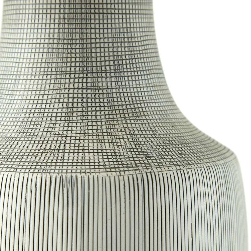 Four Hands - Ryker - Ombak Table Lamp - Black & White Grid Ceramic - 229308-001 veiw 5