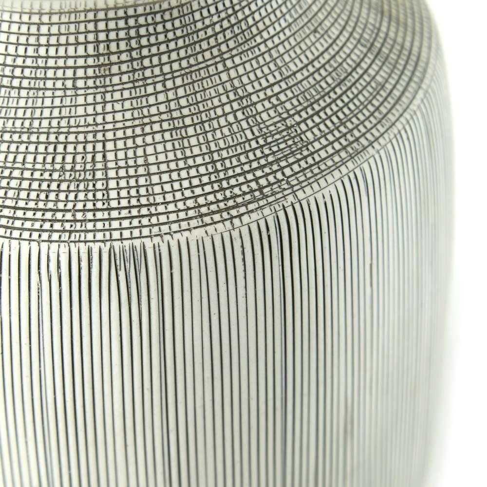 Four Hands - Ryker - Ombak Table Lamp - Black & White Grid Ceramic - 229308-001 veiw 6