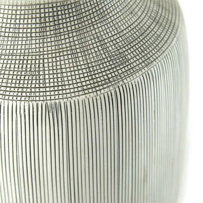 Four Hands - Ryker - Ombak Table Lamp - Black & White Grid Ceramic - 229308-001 veiw 6