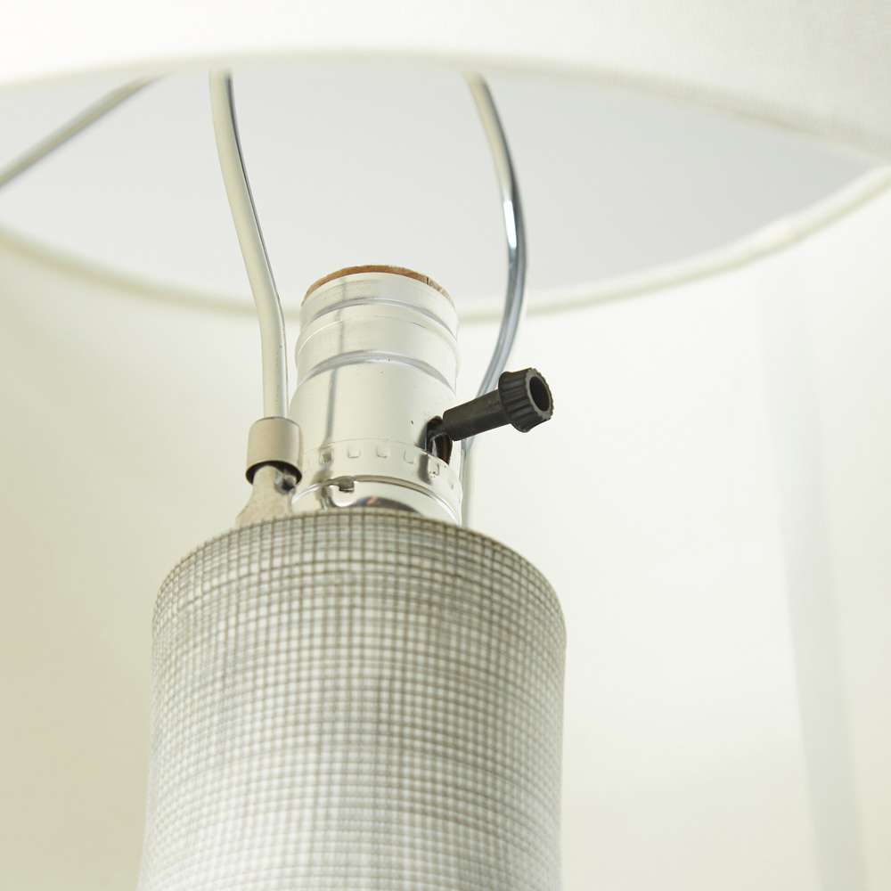 Four Hands - Ryker - Ombak Table Lamp - Black & White Grid Ceramic - 229308-001 veiw 8