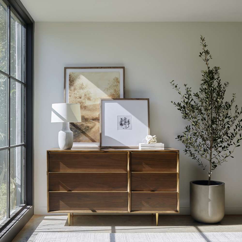 Four Hands - Ryker - Ombak Table Lamp - Black & White Grid Ceramic - 229308-001 veiw 12