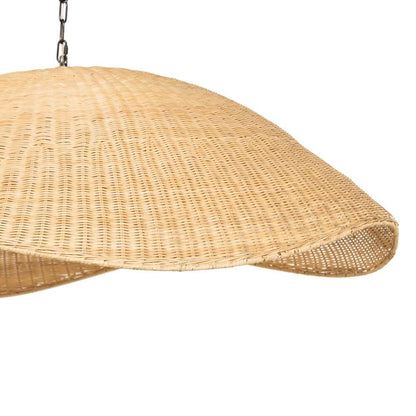 Four Hands - Ryker - Overscale Woven Rattan Pendant - Natural - 230938-001 veiw 8