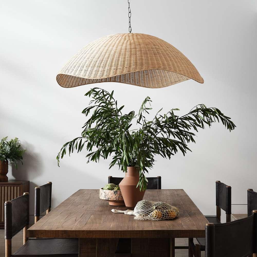 Four Hands - Ryker - Overscale Woven Rattan Pendant - Natural - 230938-001 veiw 11