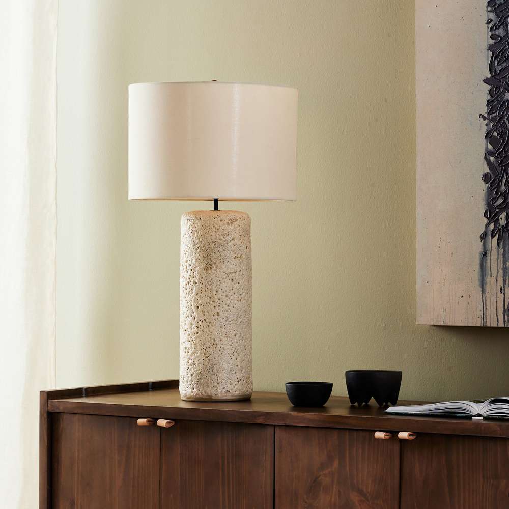 Four Hands - Ryker - Ozer Table Lamp - Reactive White Glaze - 235066-001 veiw 9