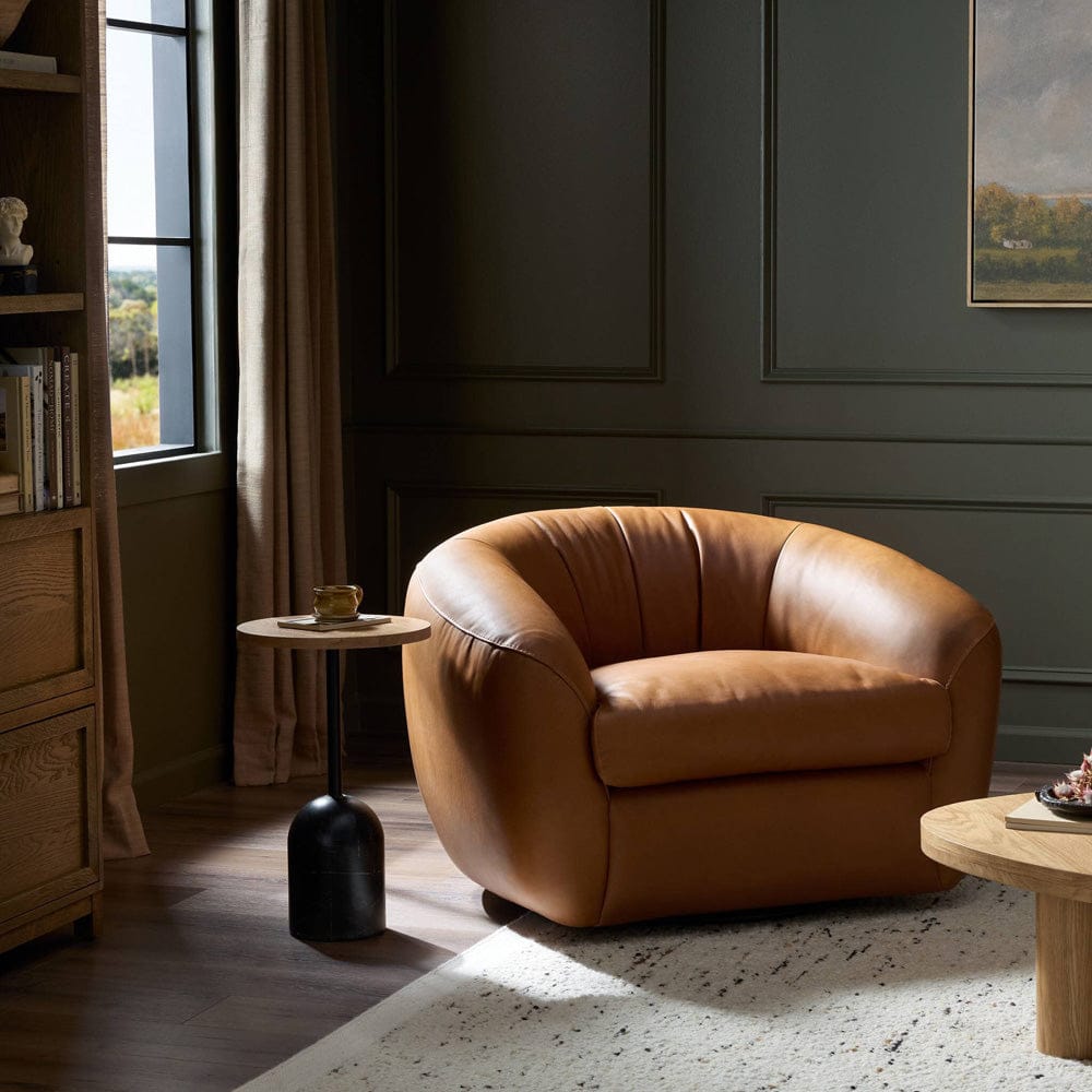 Four Hands - Saldana Swivel Chair - Lorento Cognac - 242319-001 view 4