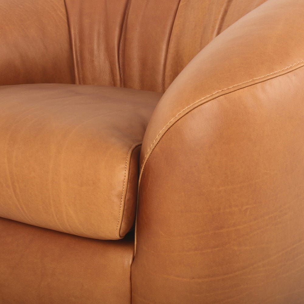 Four Hands - Saldana Swivel Chair - Lorento Cognac - 242319-001 view 9