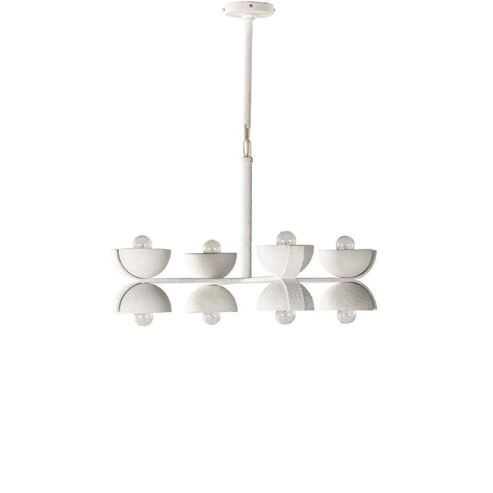 Four Hands - Santorini Chandelier - Matte White Plaster - 225206-002 veiw 2