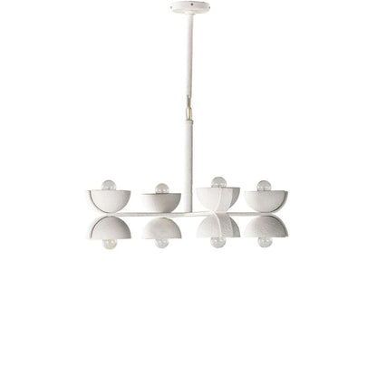 Four Hands - Santorini Chandelier - Matte White Plaster - 225206-002 veiw 2