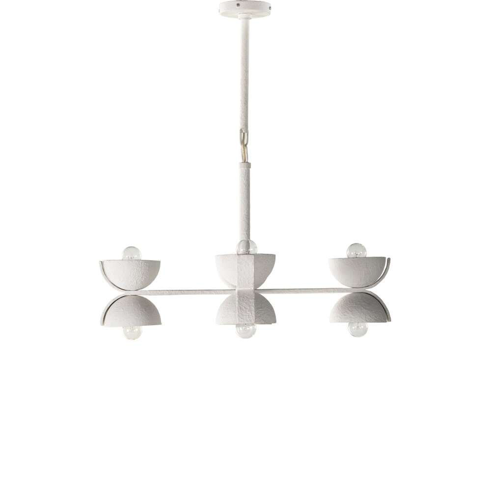 Four Hands - Santorini Chandelier - Matte White Plaster - 225206-002 veiw 3