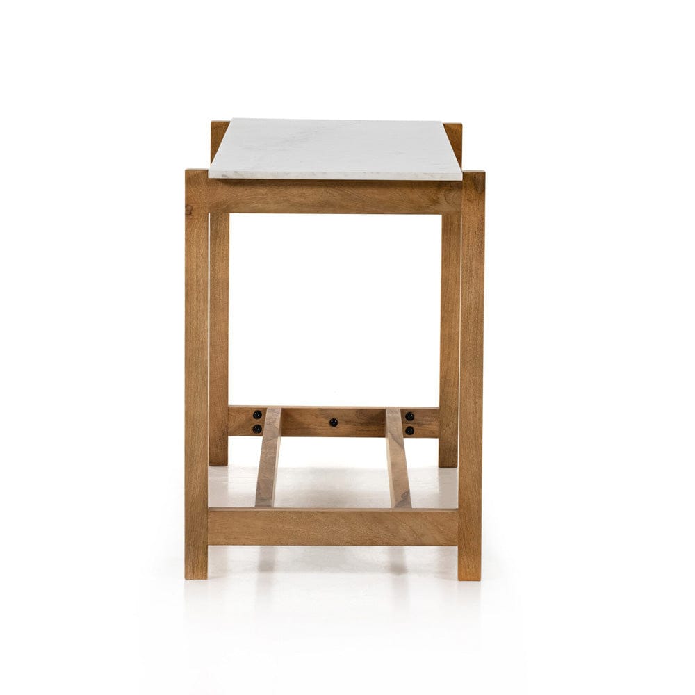 Four Hands - Scout Bar + Counter Table - Polished White Marble - 224598-008 view 3