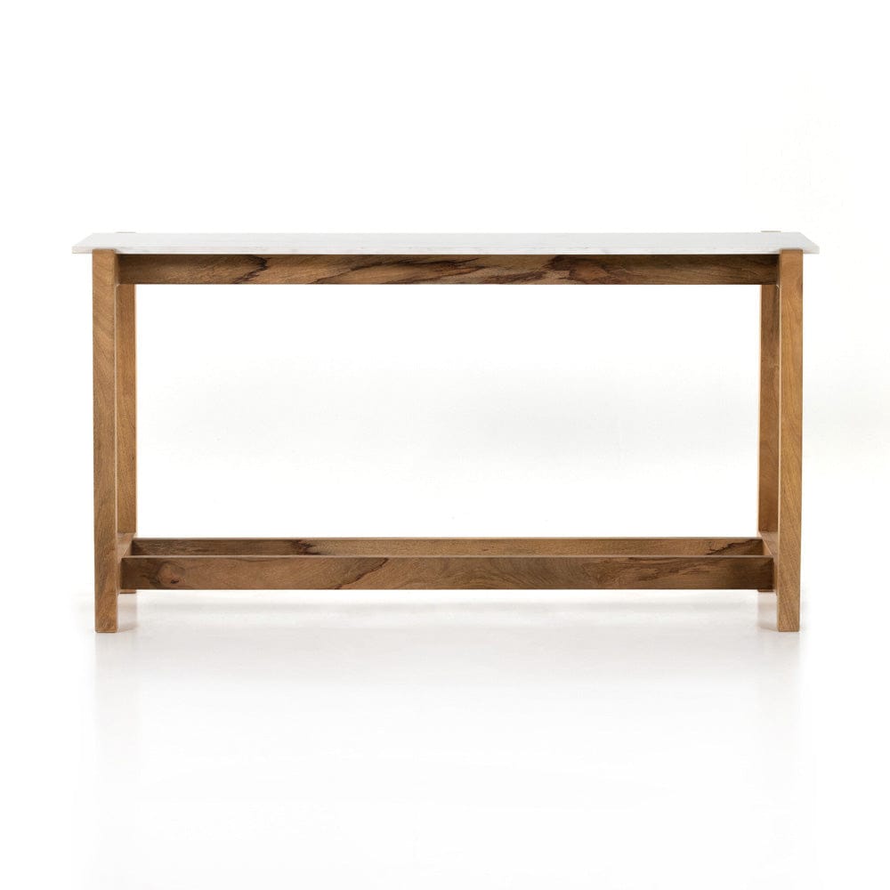 Four Hands - Scout Bar Table - Honed White Marble - 224598-002 view 1