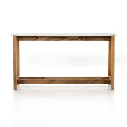 Four Hands - Scout Bar Table - Honed White Marble - 224598-002 view 1