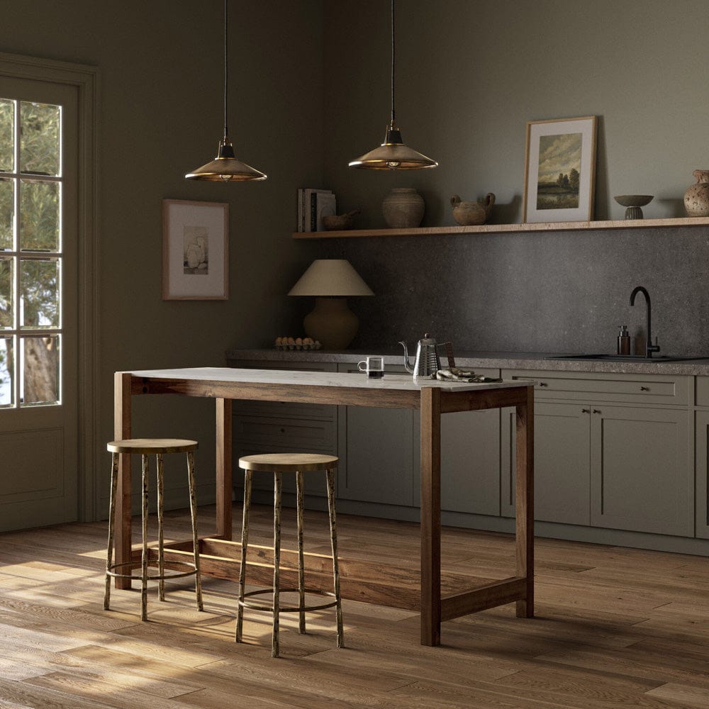 Four Hands - Scout Bar Table - Honed White Marble - 224598-002 view 4