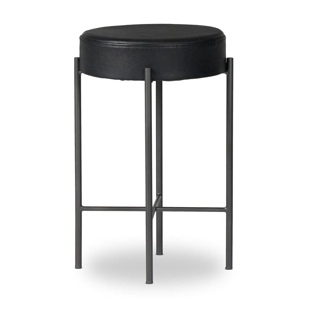 Four Hands - Sevilla - Nocona Counter Stool - Black Leather - 226810-021 veiw 2