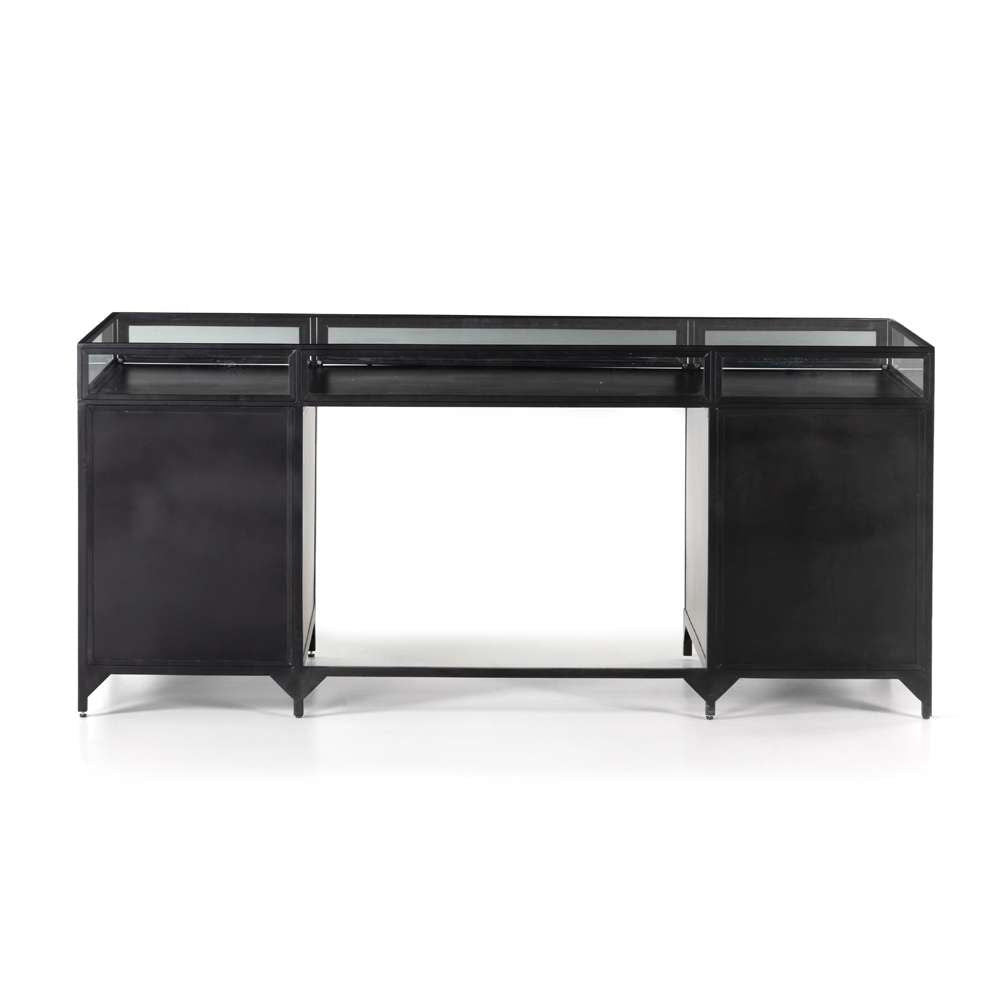 Four Hands - Shadow Box Executive Desk - Black - 224897-002 veiw 2