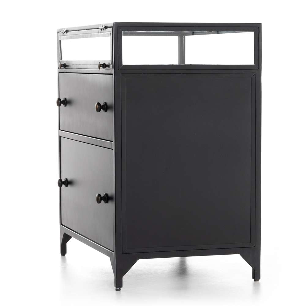 Four Hands - Shadow Box Nightstand - Black - 225135-002 veiw 3