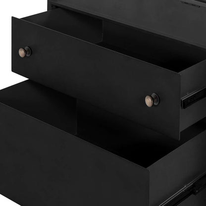 Four Hands - Shadow Box Nightstand - Black - 225135-002 veiw 4